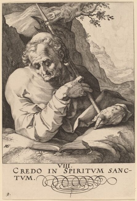 Hendrik Goltzius, ‘Saint Matthew’, probably 1589