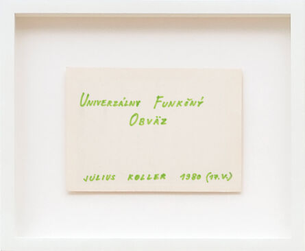 Július Koller, ‘Untitled (Univerzalny)’, 1980