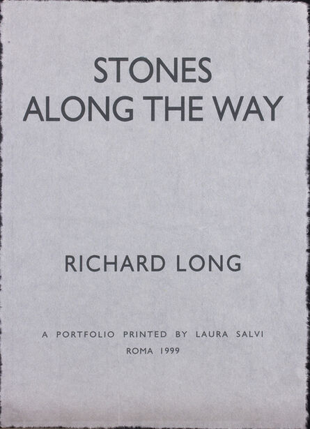 Richard Long, ‘Stones Along The Way - Portfolio’, 1999