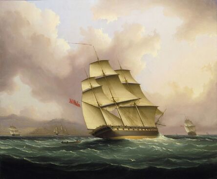 James E. Buttersworth, ‘Off Barbados’, ca. 1845