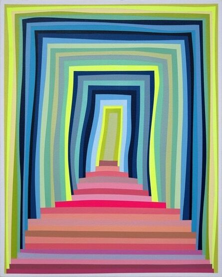 Christopher Cascio, ‘Untitled (Pink Stairs Sketch)’, 2021