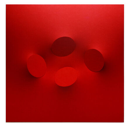Turi Simeti, ‘4 ovali rossi’, 2020