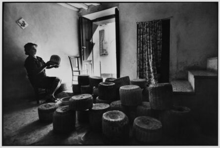 Leonard Freed, ‘Woman sells cheese from her home,  Castelbuono, Sicily, Italy’, 1974