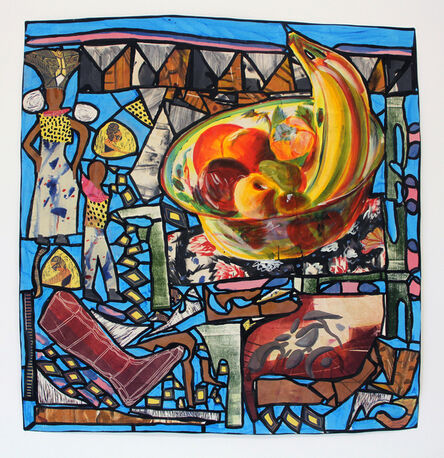 Paula Wilson, ‘Back from the Market-- Stained Glass’, 2017
