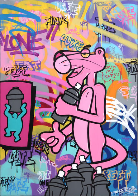 FAT, ‘THE PINK PANTHER STREET ARTIST’, 2020