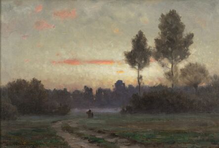 Dwight William Tryon, ‘Twilight at Auvers’, 1878