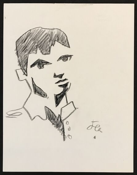 Jean Cocteau, ‘Boy in Collared Shirt’, ca. 1955