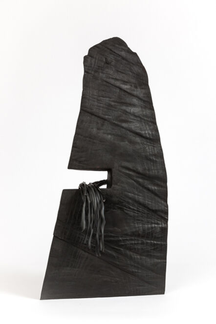 Edward Falkenberg, ‘Black Falls - dynamic, dark, modern, contemporary, abstract, wooden sculpture’, 2016