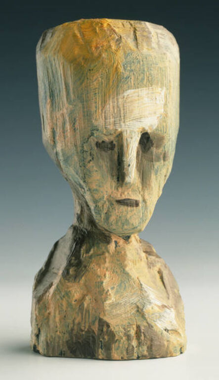 Jonathan Borofsky, ‘Self Portrait - Bronze Head, (State) Cast from Original Wood...’, 1991