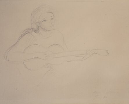 Marie Laurencin, ‘Jeune femme à la guitare’, 1944
