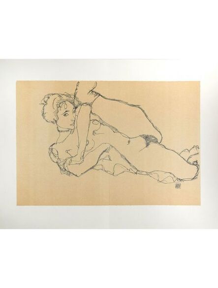 Egon Schiele, ‘Reclining Nude, Left Leg Raised’, 2007