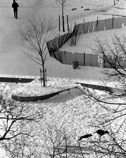 André Kertész, ‘New York (Two Dogs Running in the Snow)’
