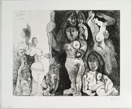 Pablo Picasso, ‘Spectacle: L'amour s'aventurant chez les femmes’, 1970