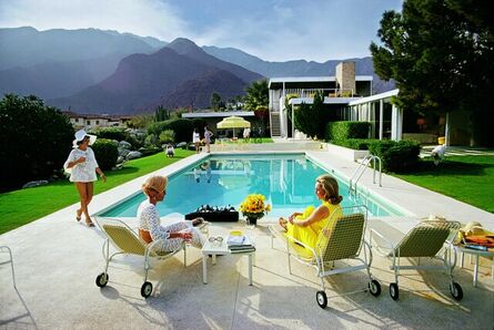 Slim Aarons, ‘Catch Up By the Pool, Estate Edition (sister image to Poolside Glamour and Poolside Gossip)’, 1970