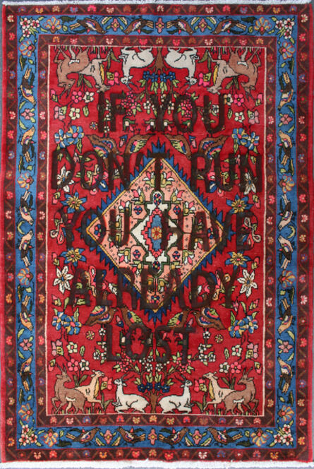 Loredana Longo, ‘Carpet#45 “If You Don't Run You Have Already Lost”’, 2020