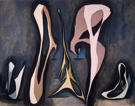 Lorser Feitelson, ‘Mirabilia, Magical Forms’, 1945