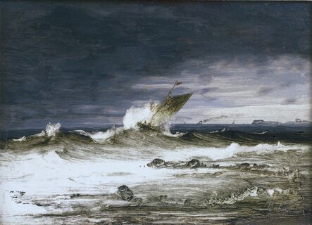 Peder Balke, ‘Seascape’, about 1860