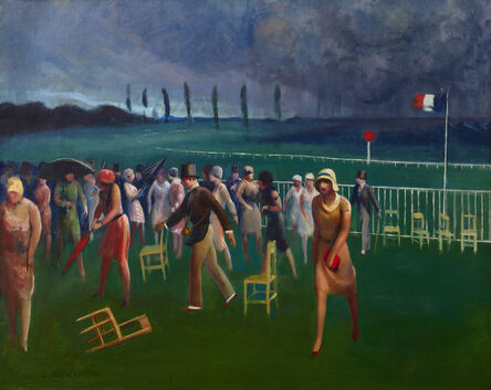 Guy Pène du Bois, ‘Approaching Storm, Racetrack’, 1929