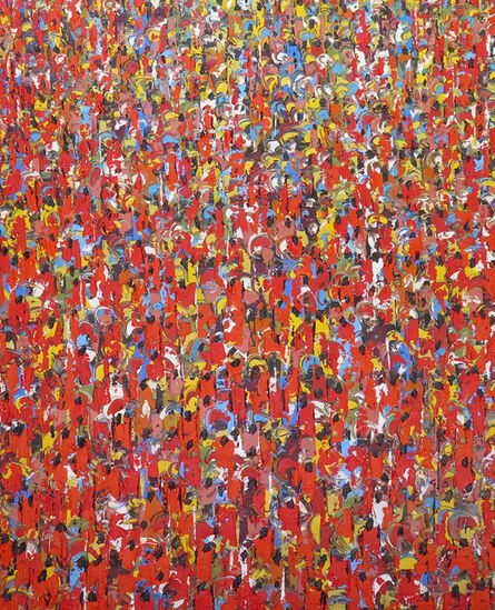 Ablade Glover, ‘The people (red) II Prof 013/014’, 2015-2016