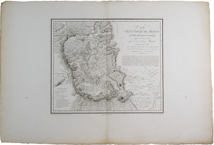 Alexander von Humboldt, ‘Carte de la Vallée de Mexico’, 1808