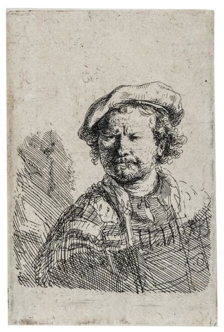 Rembrandt van Rijn, ‘Self-Portrait in a Flat Cap and Embroidered Dress’, 1642