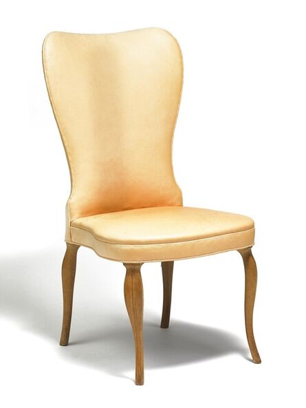 Frits Henningsen, ‘An Oak & Hide Upholstered Side Chair’, ca. 1940