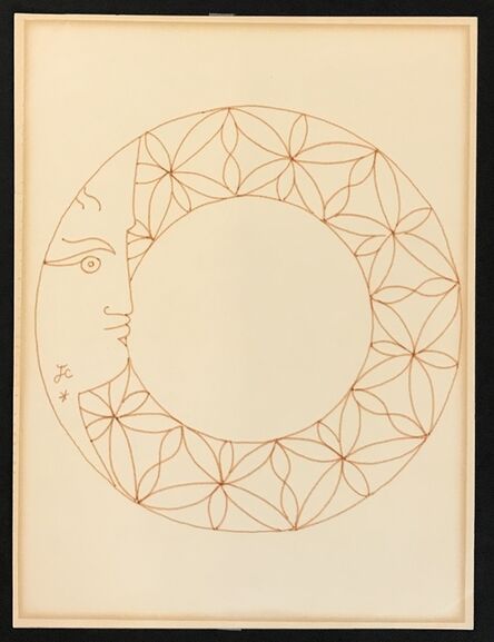 Jean Cocteau, ‘Profile in Circle’, ca. 1960