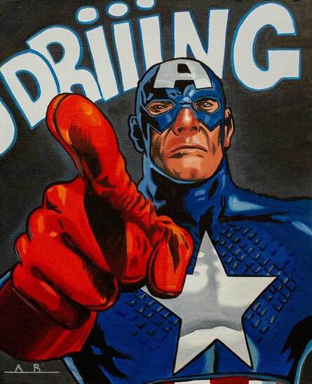 Alain Bertrand, ‘Captain America Ring Twice’, 2019
