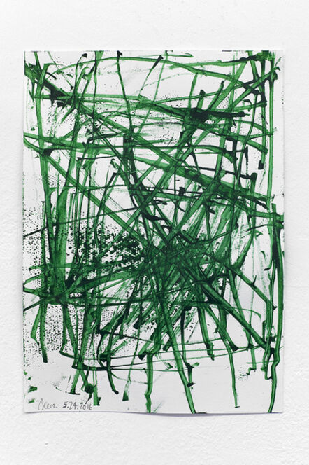 John Beech, ‘Green Series Drawings/Basel #1’, 2016