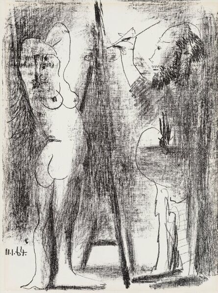 Pablo Picasso, ‘Le Peintre et son Modele II’, 1964
