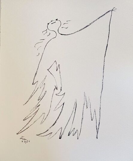 Jean Cocteau, ‘ Sous le manteau de feu’, 1954