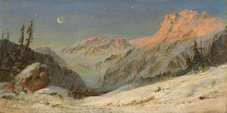 Jasper Francis Cropsey, ‘Winter in Switzerland’, 1861