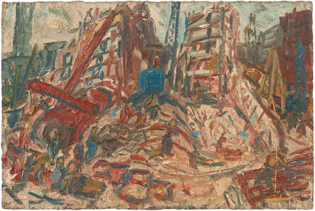 Leon Kossoff, ‘Demolition of YMCA Building No. 2, Spring ’, 1971 