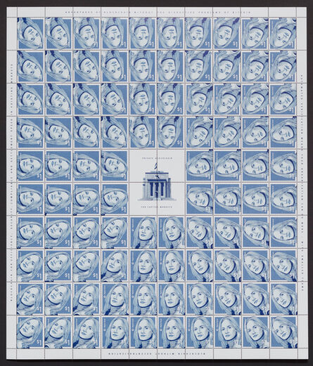 Simon Denny, ‘Blockchain company postage stamp designs: Digital Asset, 21Inc, Ethereum [with Linda Kantchev]’, 2016