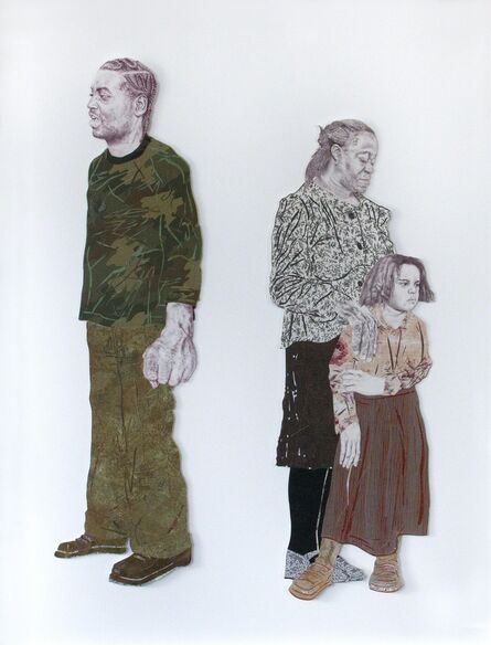Craig Norton, ‘Untitled (Man with Camouflage Shirt and Woman and Child)’, 2009