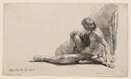 Rembrandt van Rijn, ‘Study from the Nude’, 1646