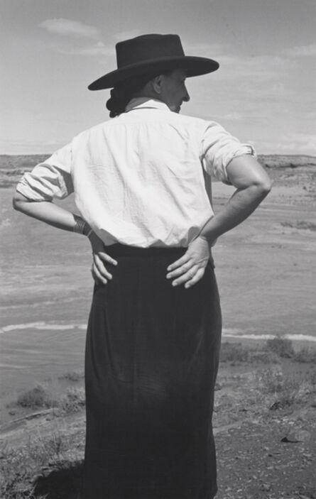 Ansel Adams, ‘Georgia O’Keeffe in the Southwest’, 1937