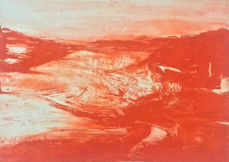 Zao Wou-Ki 趙無極, ‘Untitled (proof with two colors)’