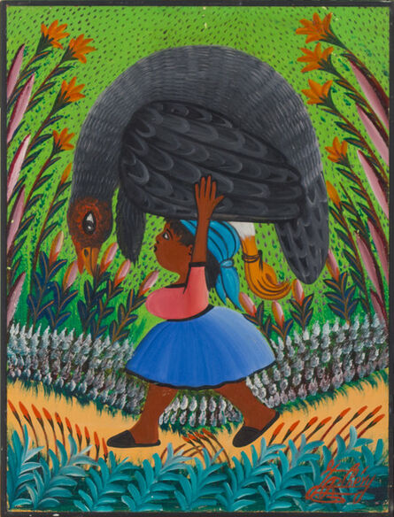 Jacques-Richard Chery, ‘Child with guinea fowl’, ca. '80