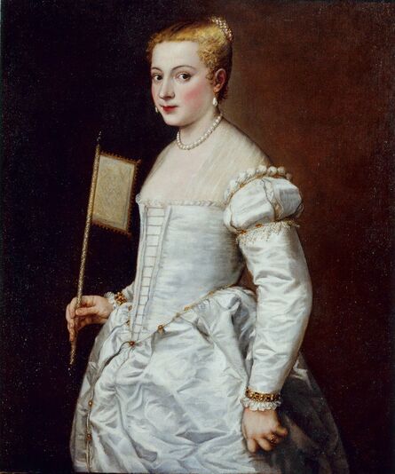 Titian, ‘Portrait of a Lady in White’, about 1555