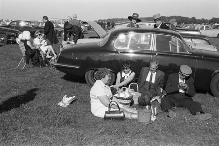 Homer Sykes, ‘A day at the races, Derby Day picnic horse racing at Epsom Downs, Surrey’, 1970