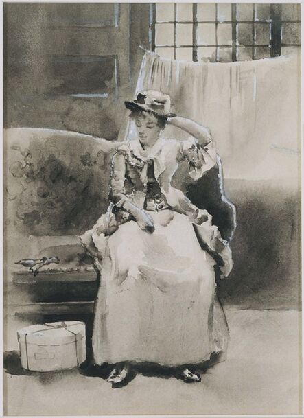 Arthur Bowen Davies, ‘Untitled (Seated Woman)’, ca. 1880