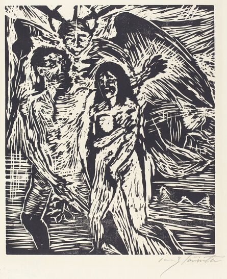 Lovis Corinth, ‘The Expulsion from Paradise (Austreibung aus dem Paradies)’, 1919