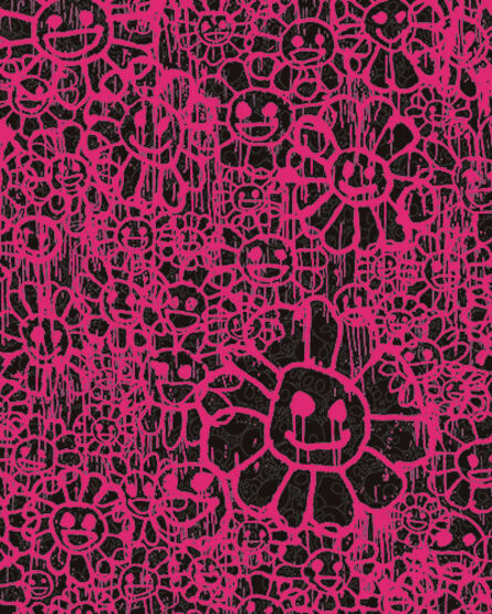 Takashi Murakami, ‘Madsaki Flowers B Pink’, 2017