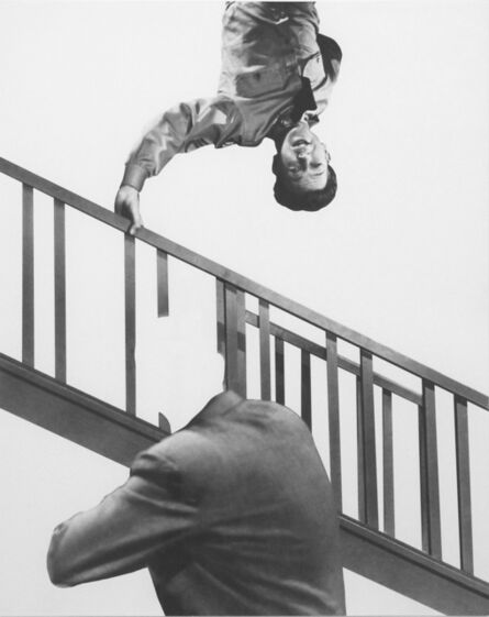 John Baldessari, ‘Stairway, Coat and Person’, 2011