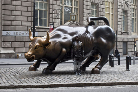 Liu Bolin, ‘Hiding in New York No. 1 - Wall Street Bull’, 2011