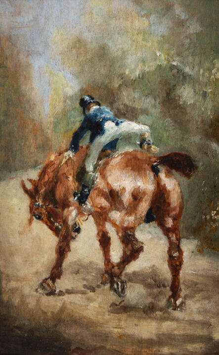 Henri de Toulouse-Lautrec, ‘Jeune cavalier enfourchant sa monture’, 1880