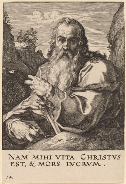 Hendrik Goltzius, ‘Saint Paul’, probably 1589