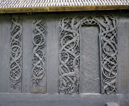 ‘Portal, set into wall of later stave church’, 11th century
