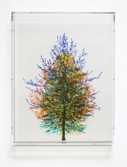 Charles Gaines, ‘Numbers and Trees, Tiergarten Series 3: Tree #6, September, 2018’, 2018